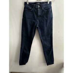 Banana Republic High Rise Skinny Jeans Premium Denim 26 Petite Dark Blue Wash